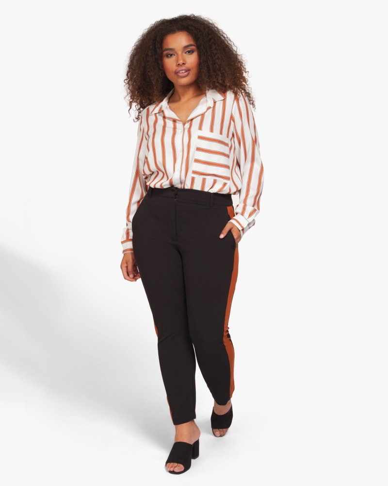 Plus size model wearing Mika High Waist Pant by Dex Plus | Dia&Co | dia_product_style_image_id:122683